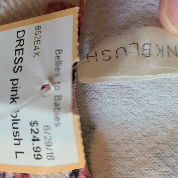 C1 🎉🎊HP🎉🎊Pink Blush Bellies to the Babies Dress - Picture 3 of 6